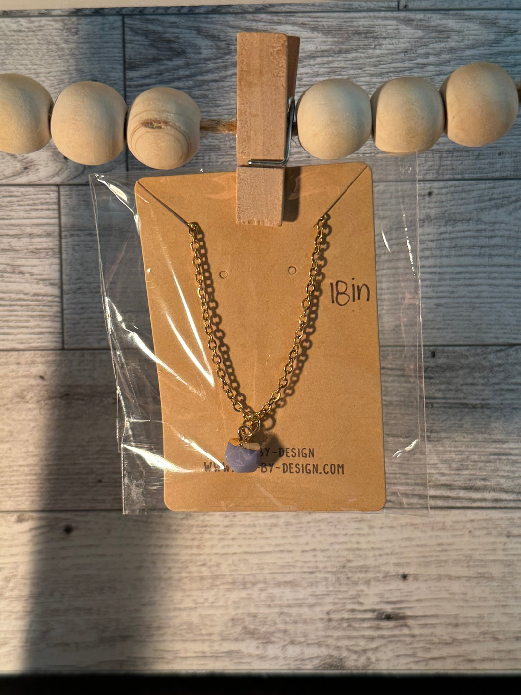 Blue stone necklace