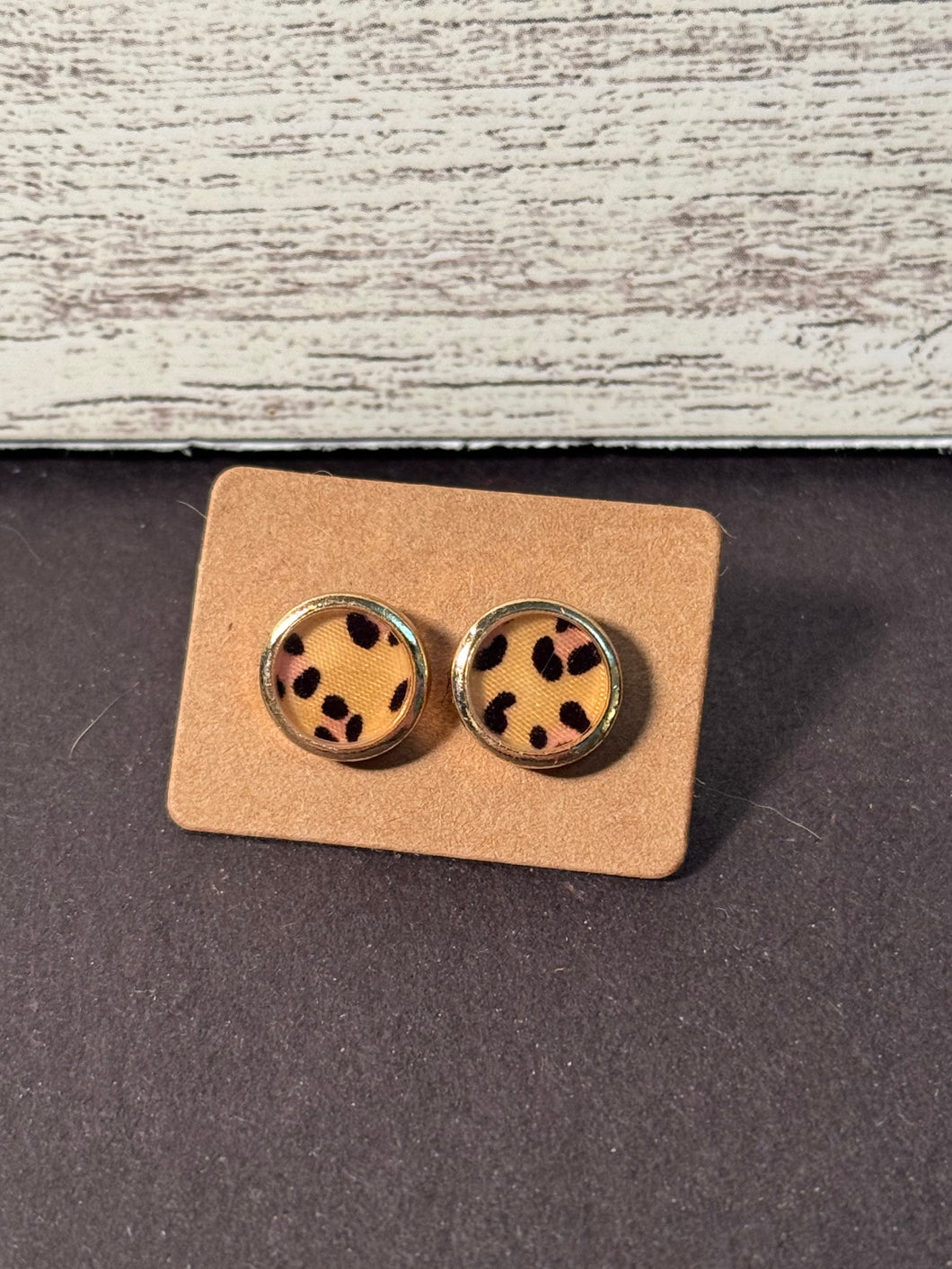 Cheetah print Studs