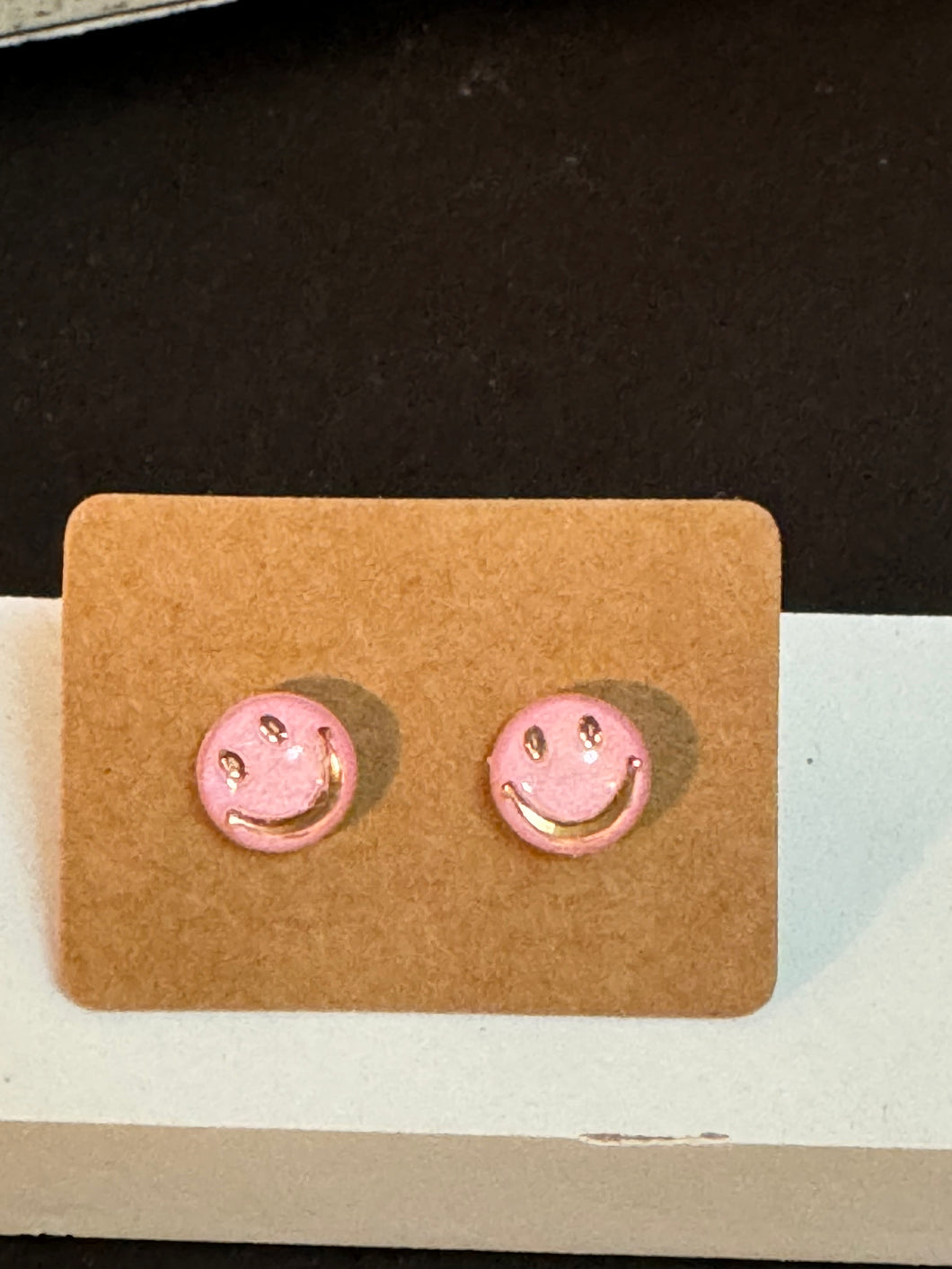 Pink Smile Studs