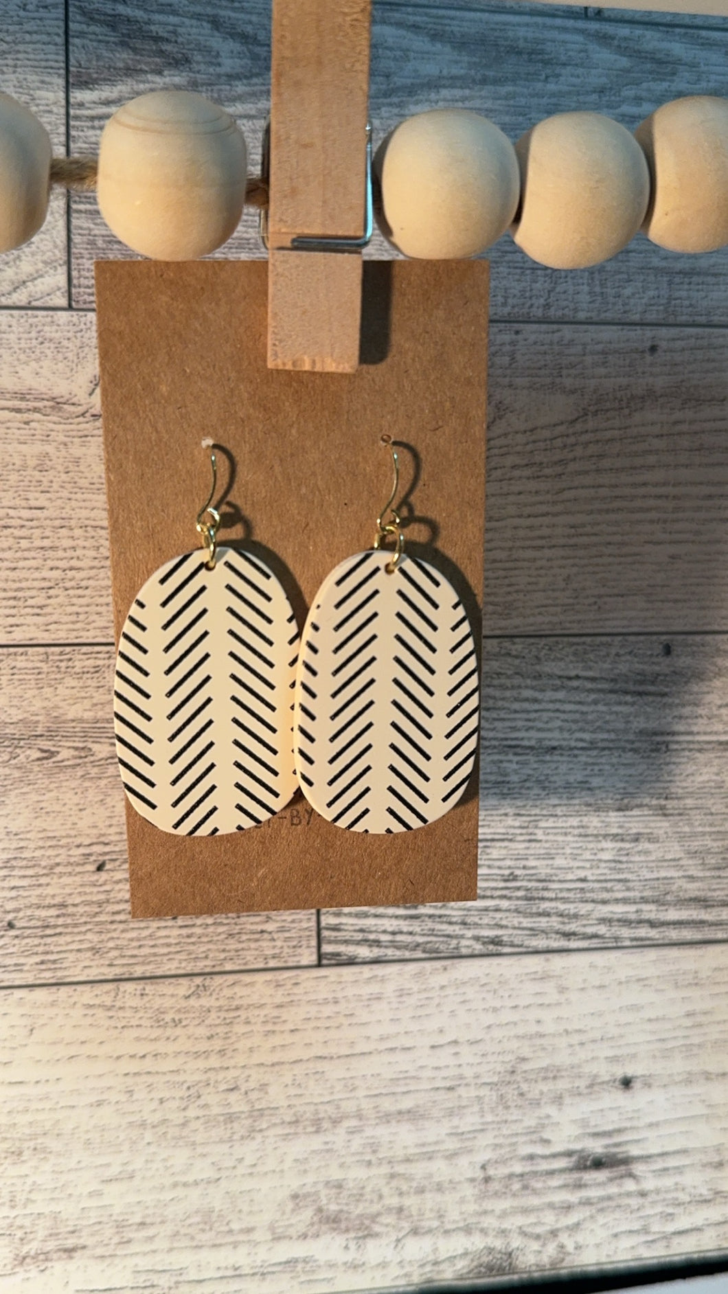 Geo Print Earrings