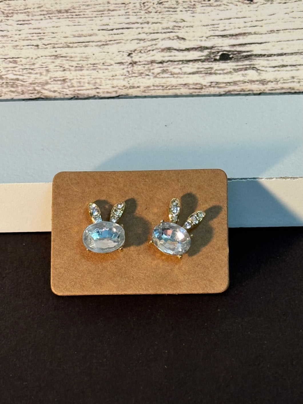 Rabbit Rhinestone Studs