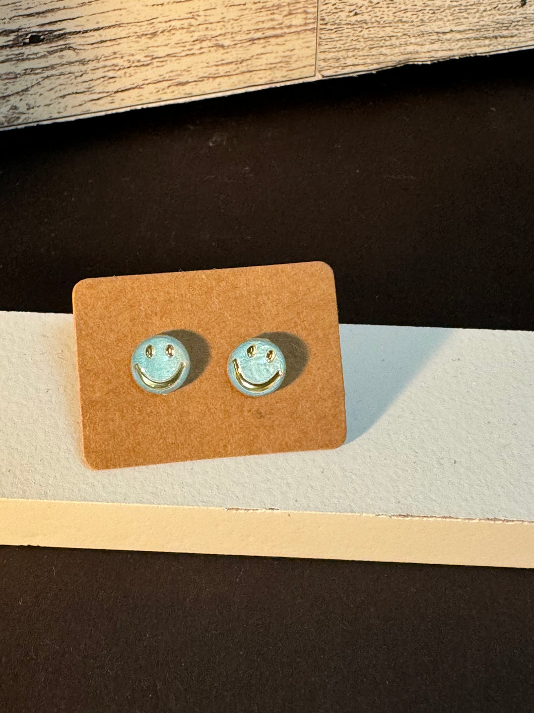 Blue Smile Studs