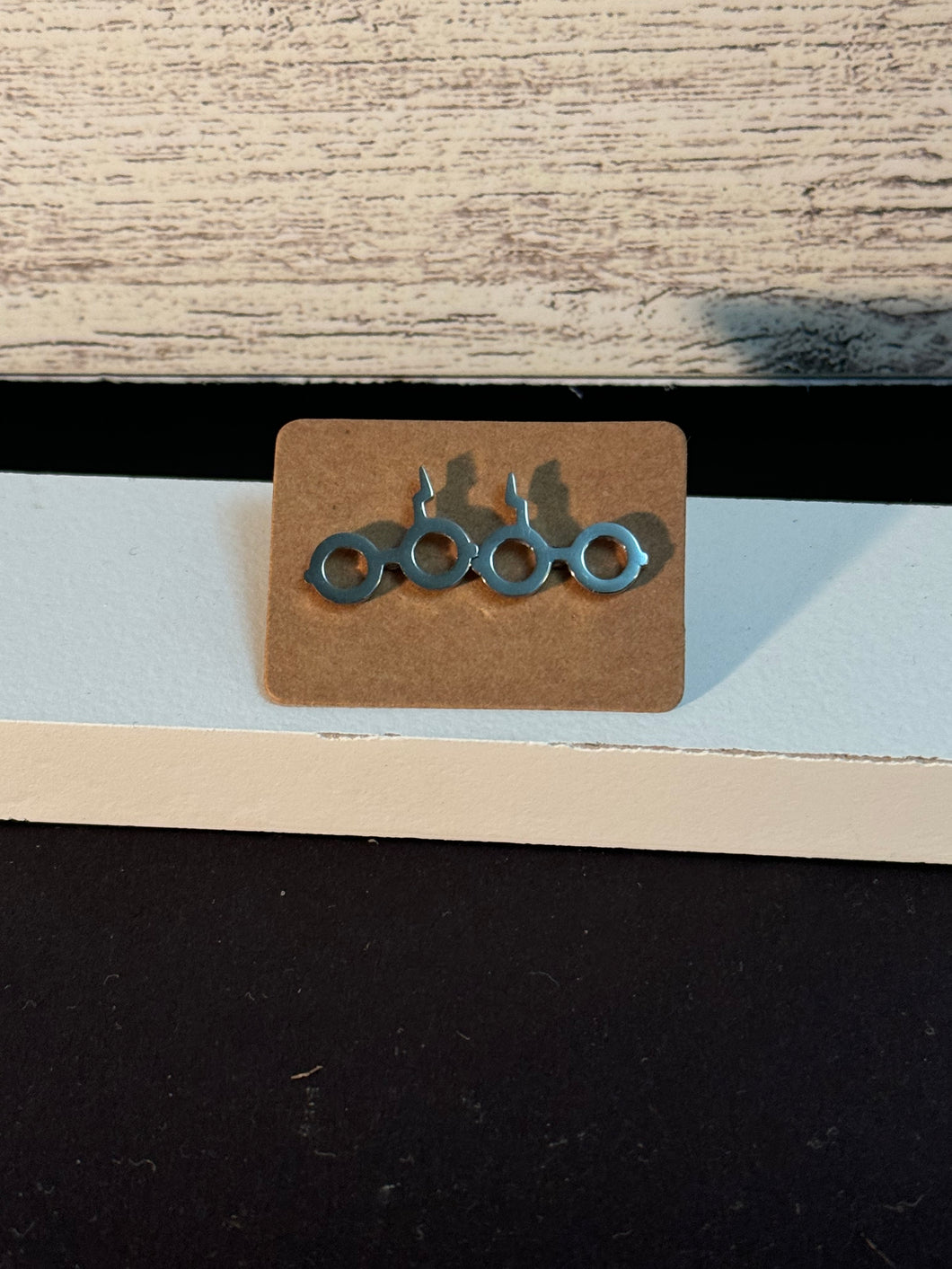 HP Silver Glasses Studs