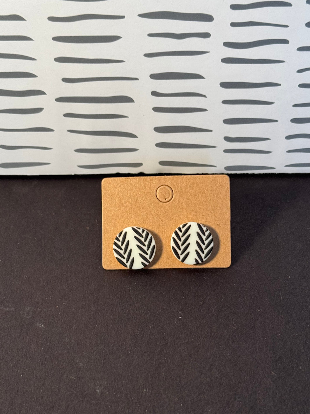 Black and white studs