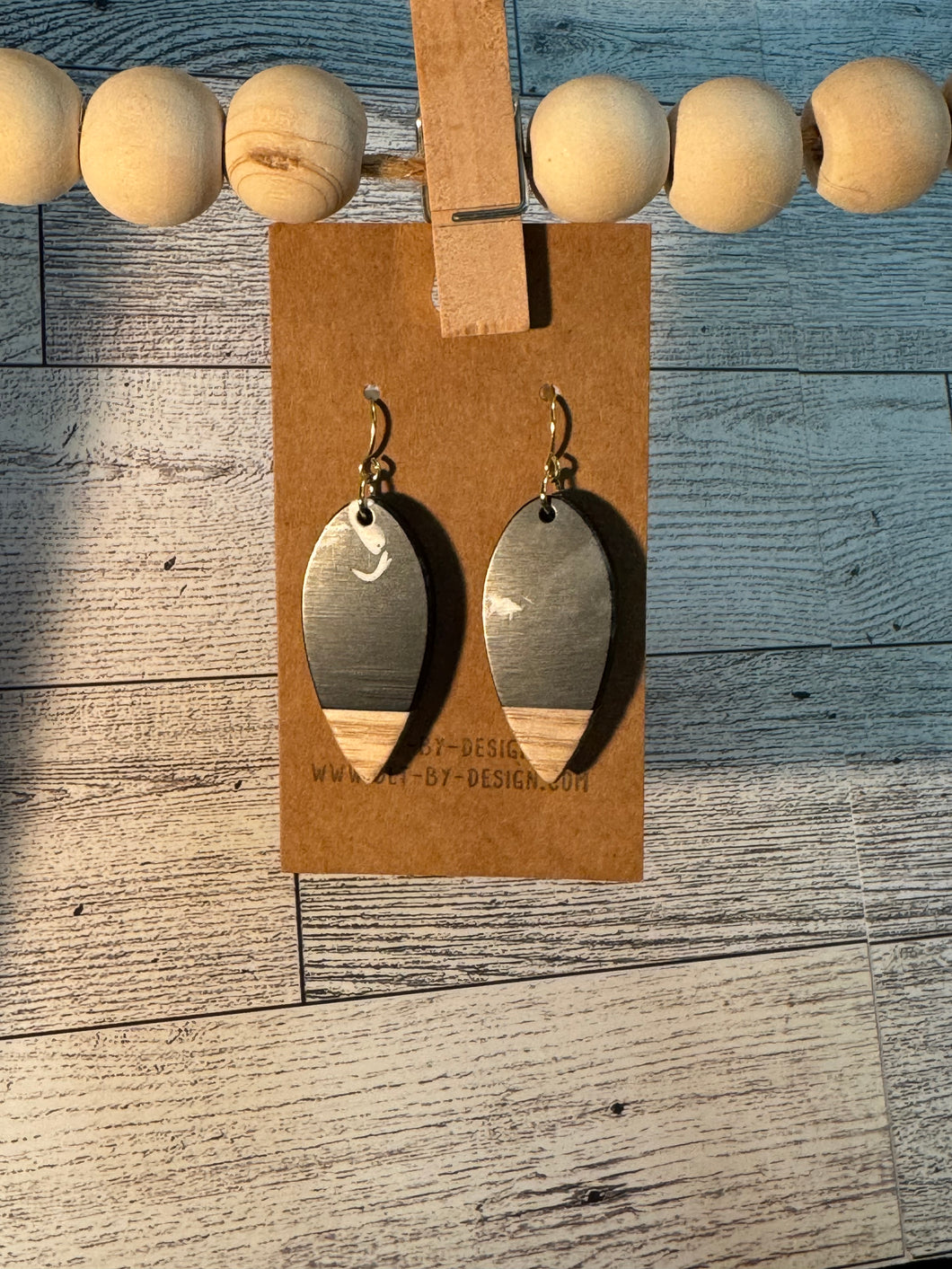 Black Teardrop Earrings