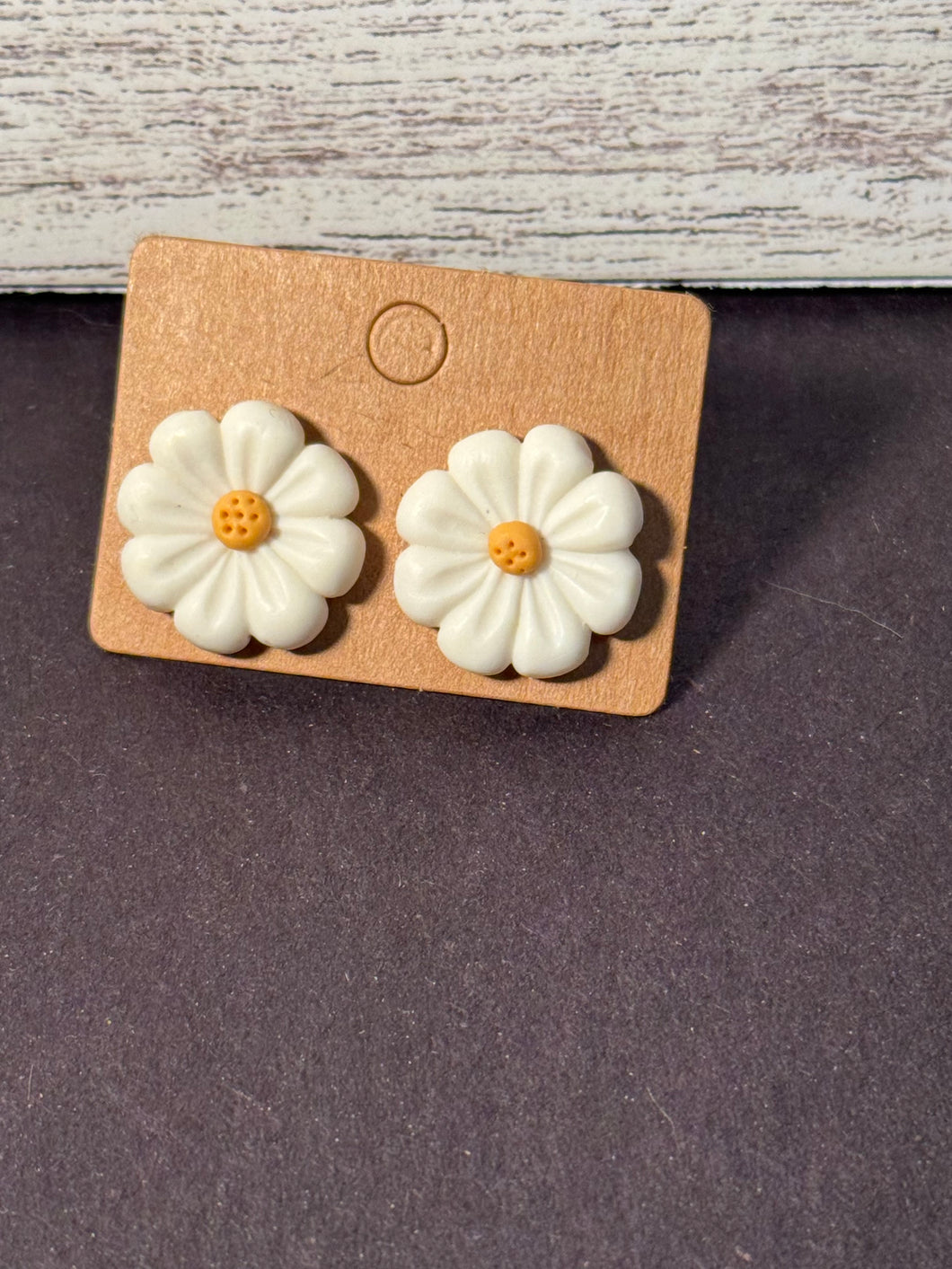White Flower Studs