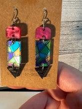 Load image into Gallery viewer, Stain Glass Pencil Earrings
