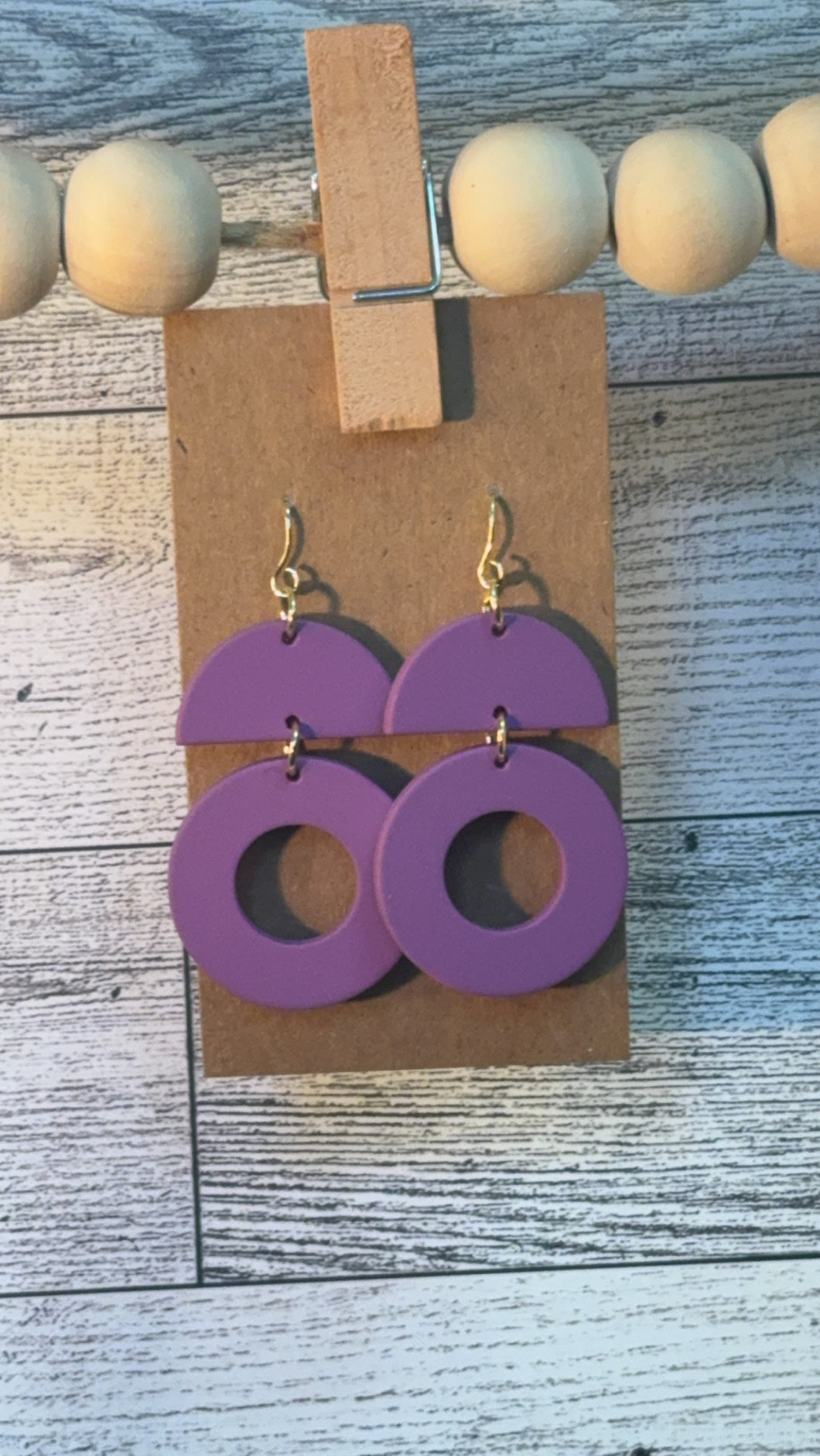 Purple Earrings