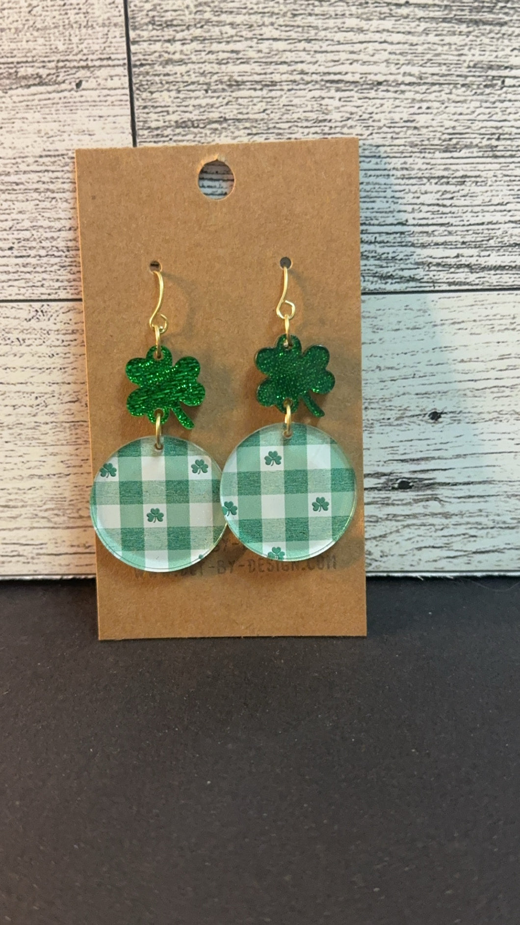 Clover Plaid Earrings