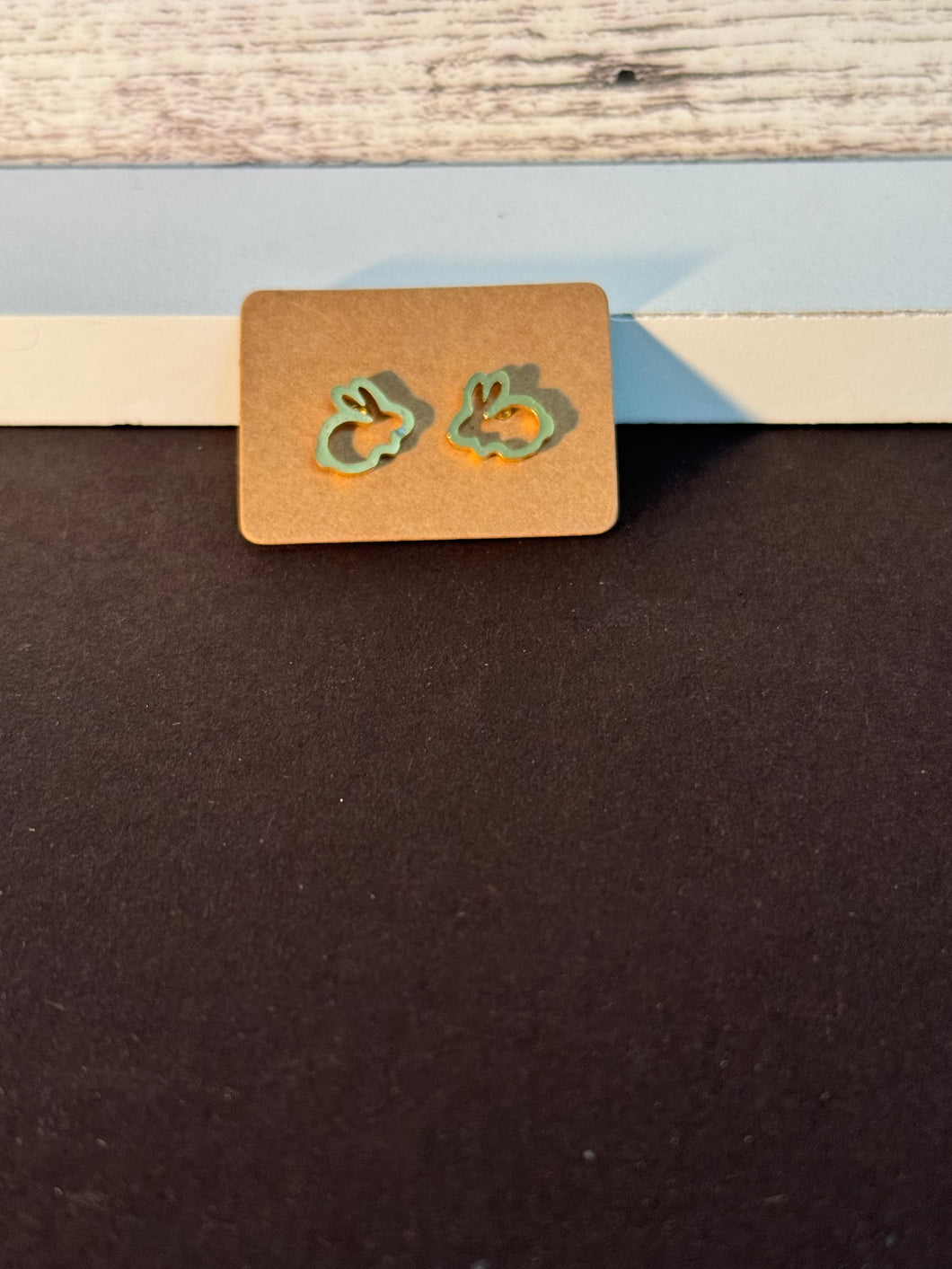 Gold Rabbit Studs