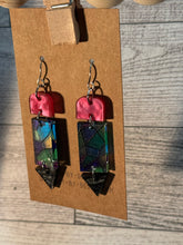 Load image into Gallery viewer, Stain Glass Pencil Earrings
