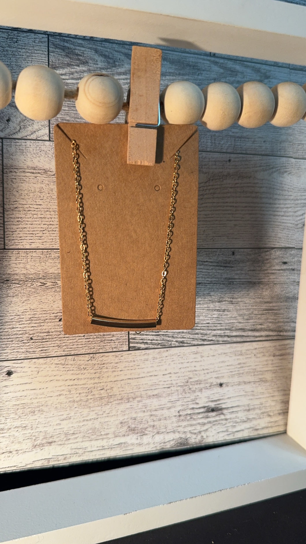 Gold Bar Necklace