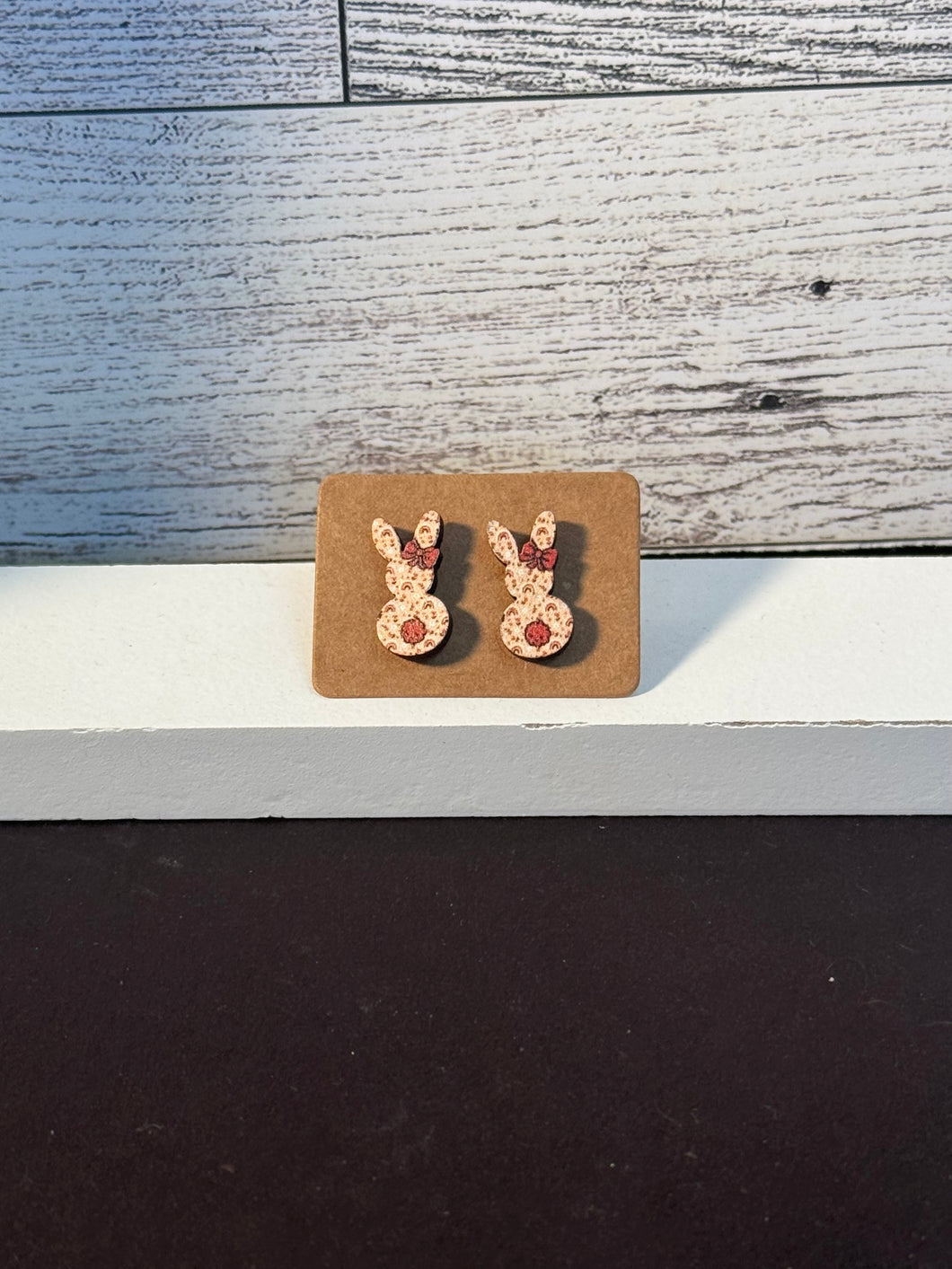 Tan rabbit studs