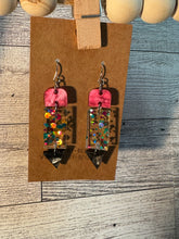 Load image into Gallery viewer, Glitter Pencil Earrings
