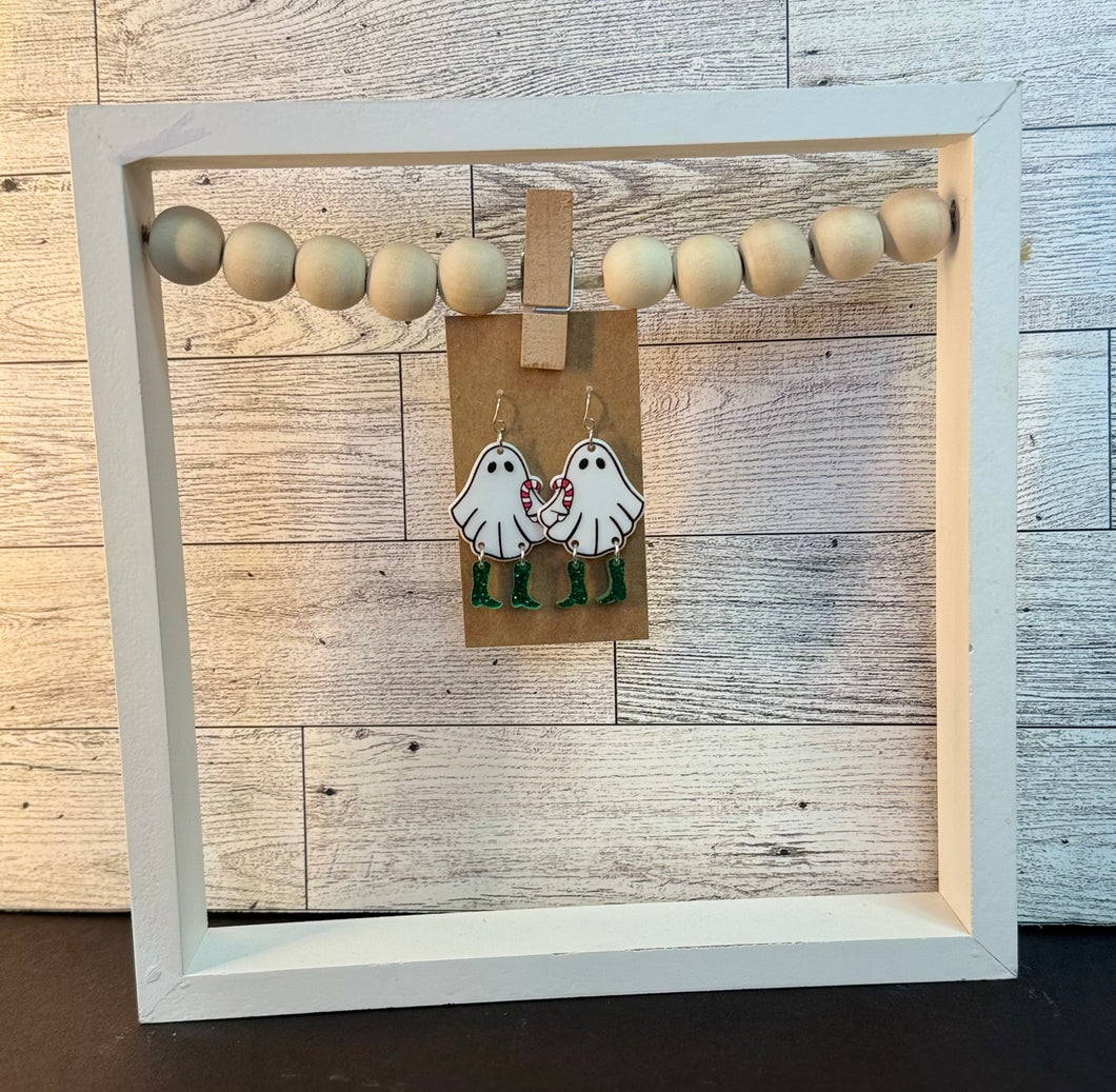 Holiday Ghost Candy Cane
