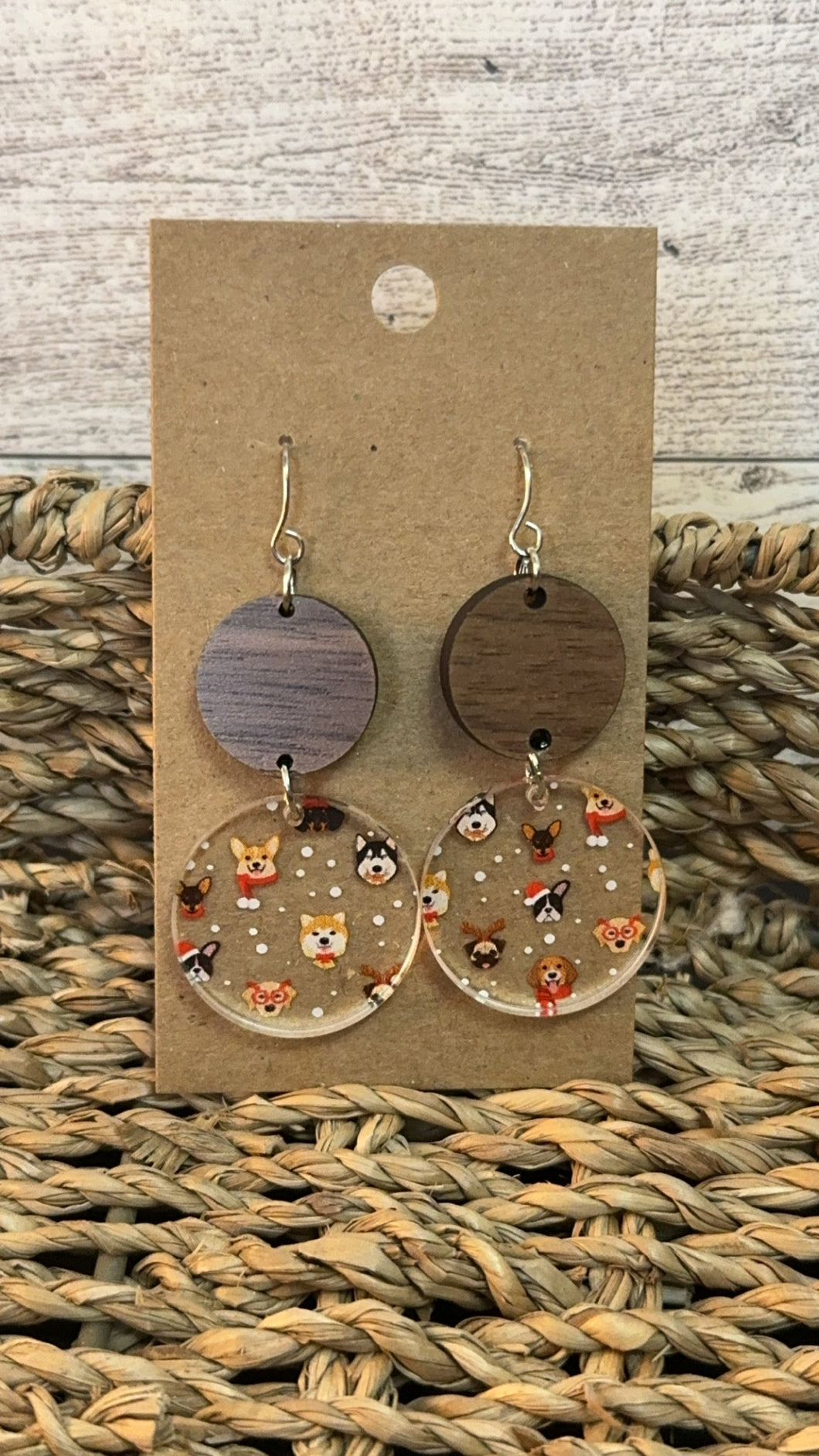 Christmas Dog Earrings