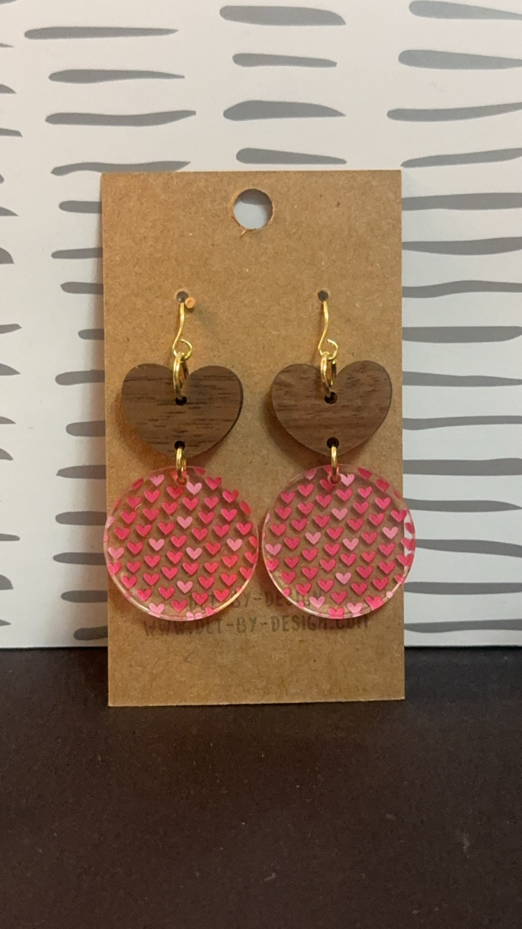 Pink Hearts Earrings