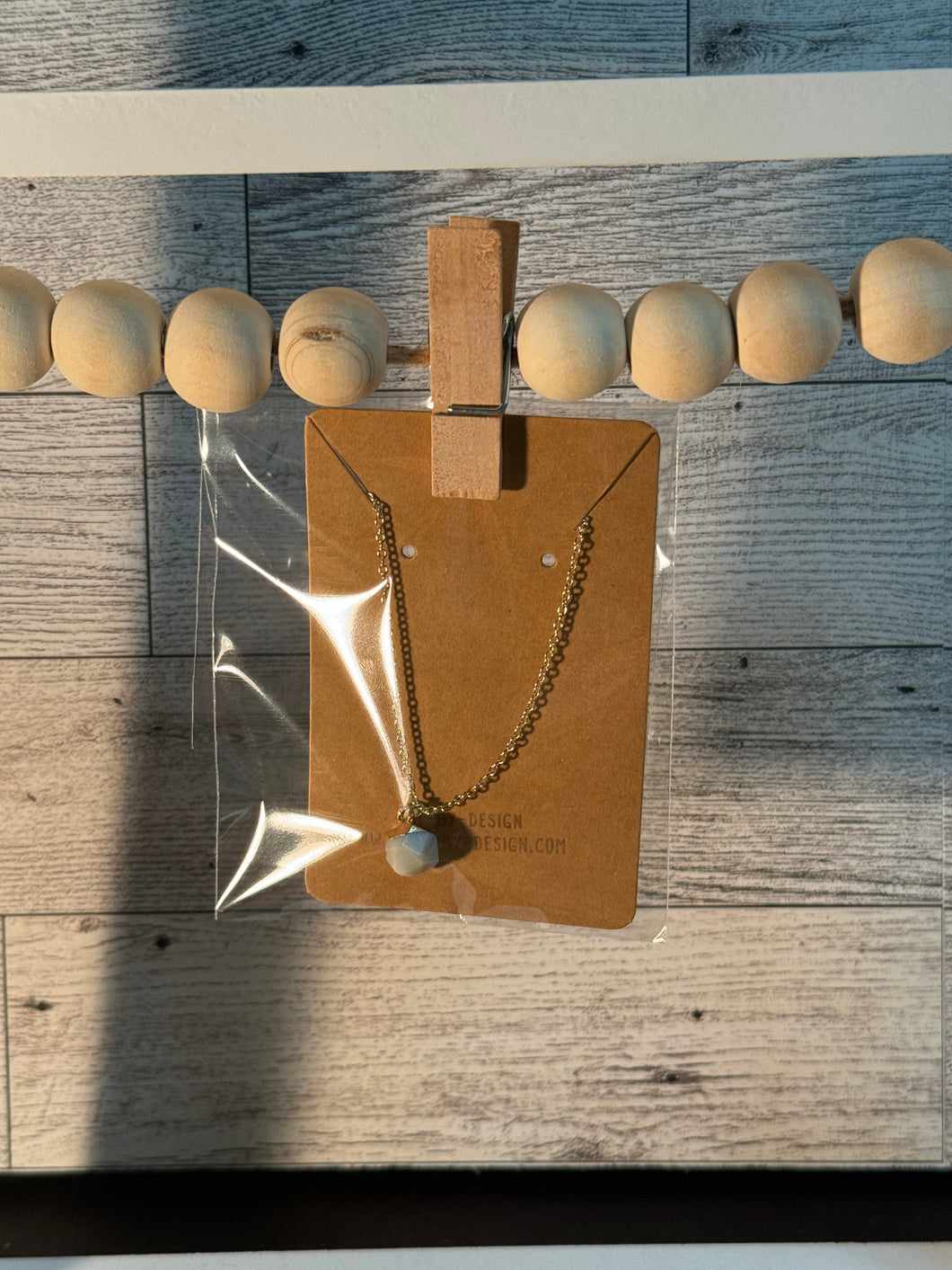 Green stone necklace