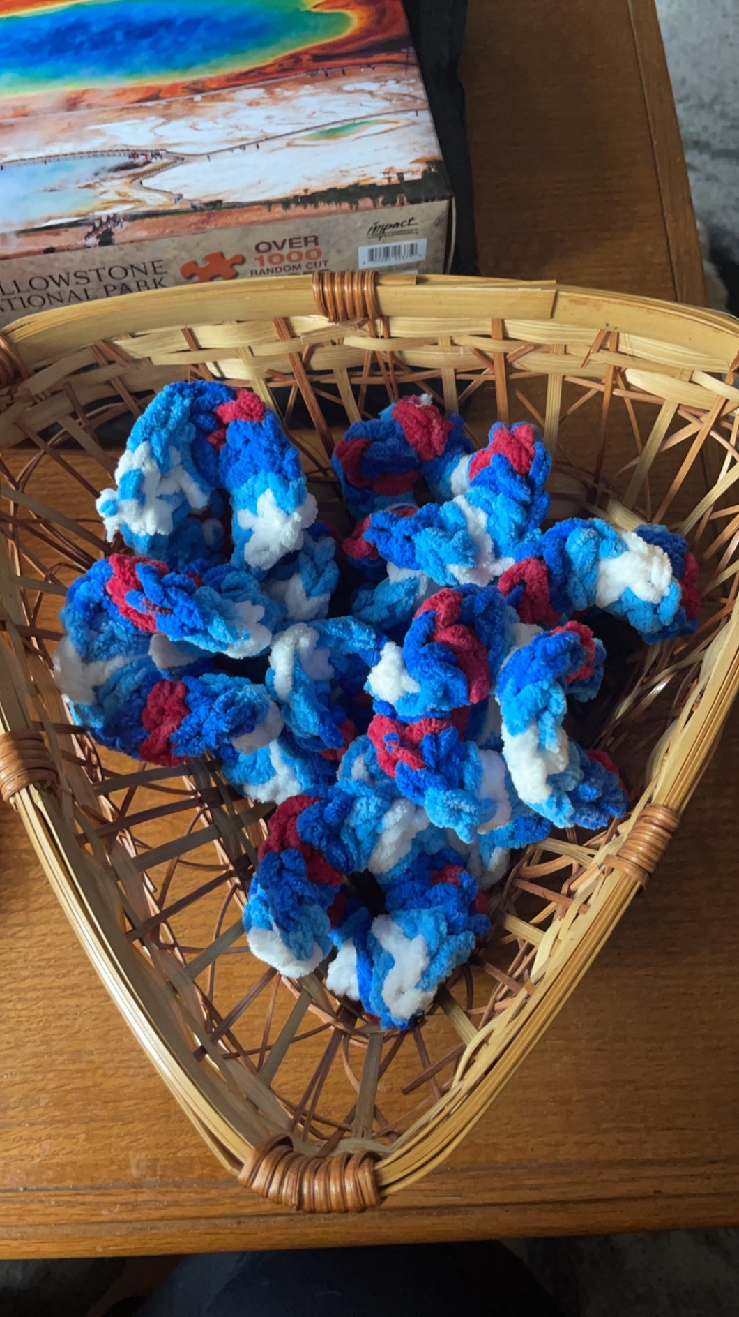 Red, White, and Boom! Scrunchie