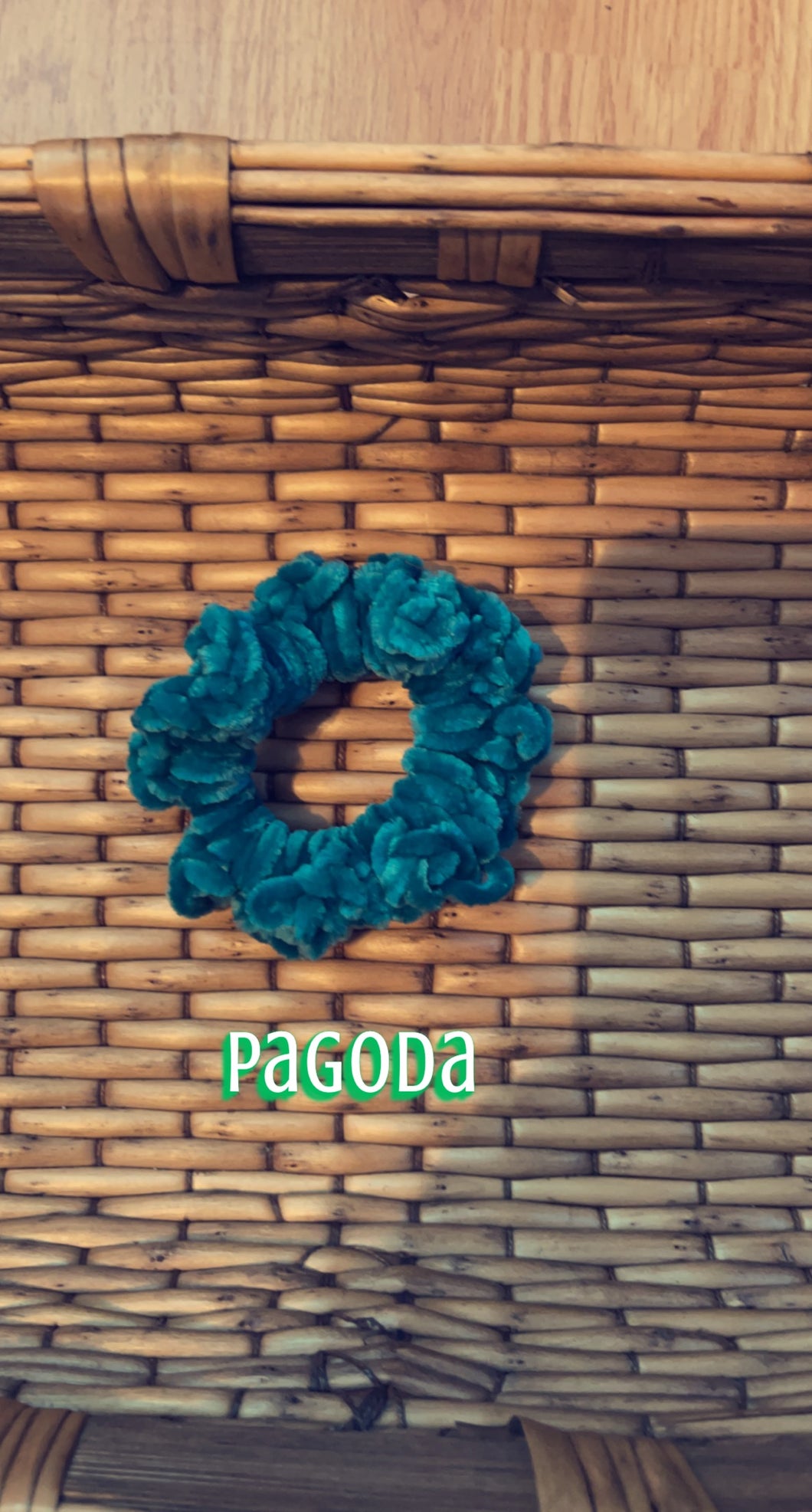 Velvet Pagoda Scrunchie