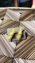 Load image into Gallery viewer, Mustard Bow Studs *

