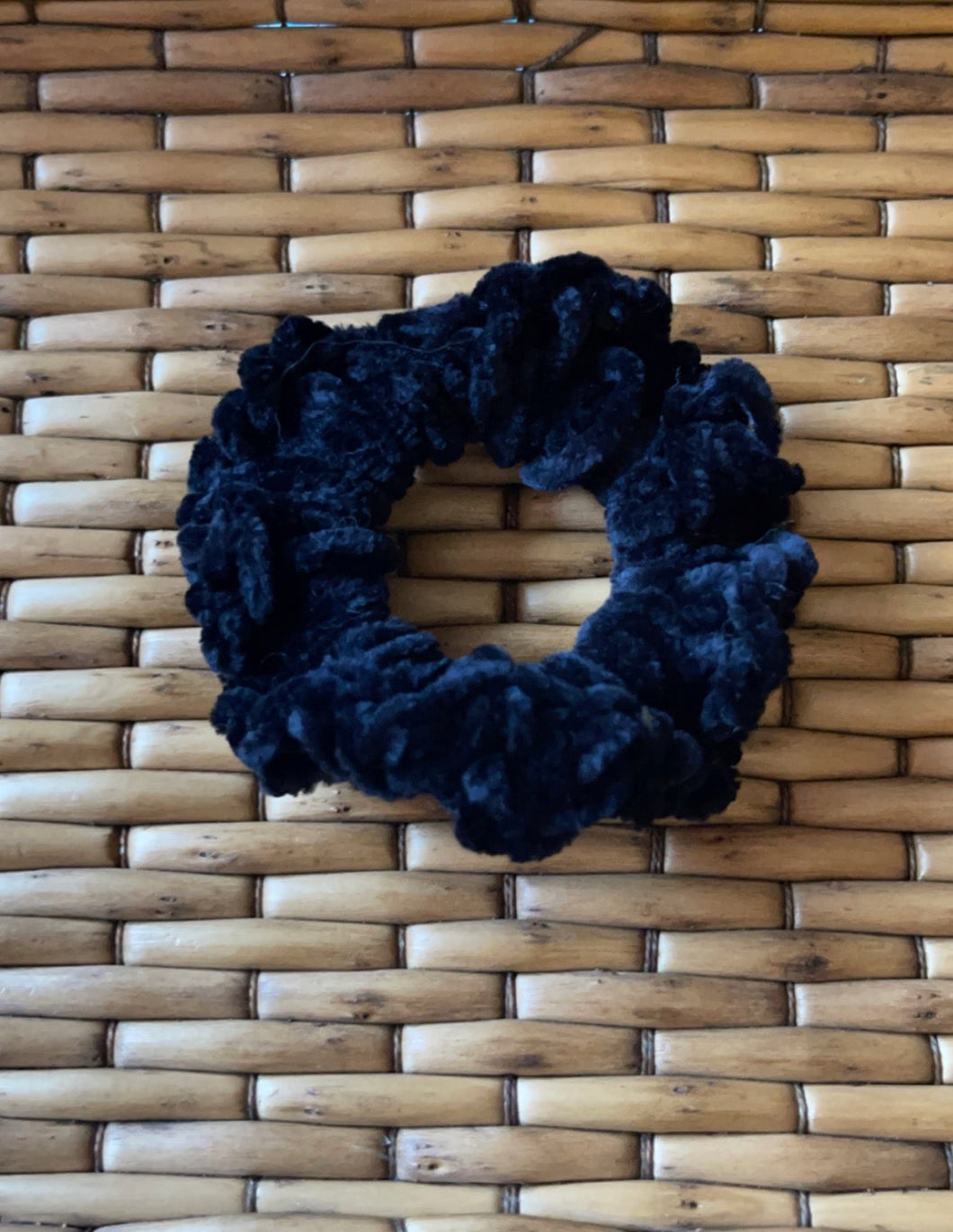 Velvet Black Scrunchie*