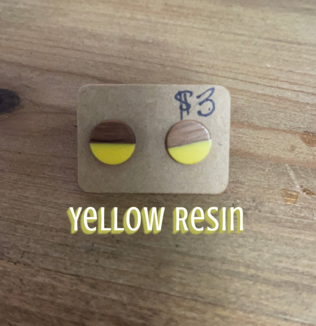 Yellow Resin Studs *