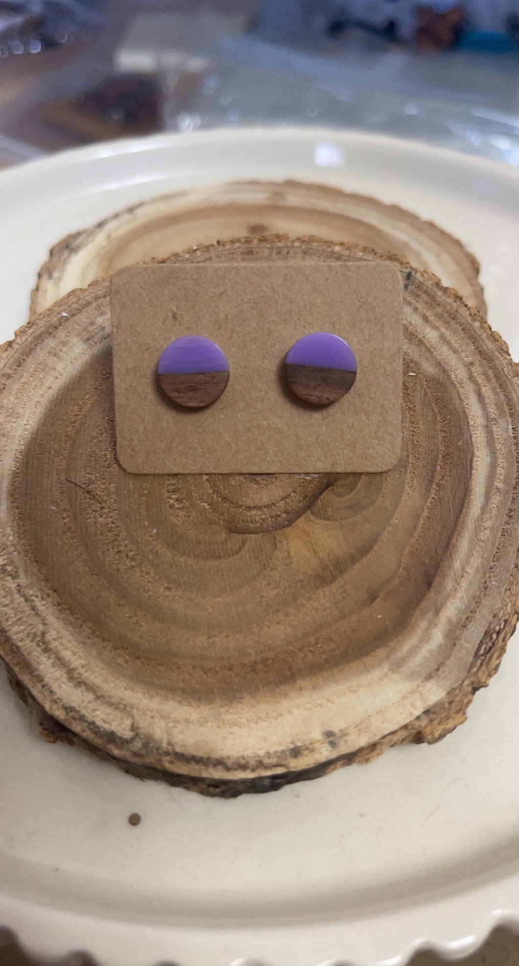 Purple Resin Studs*
