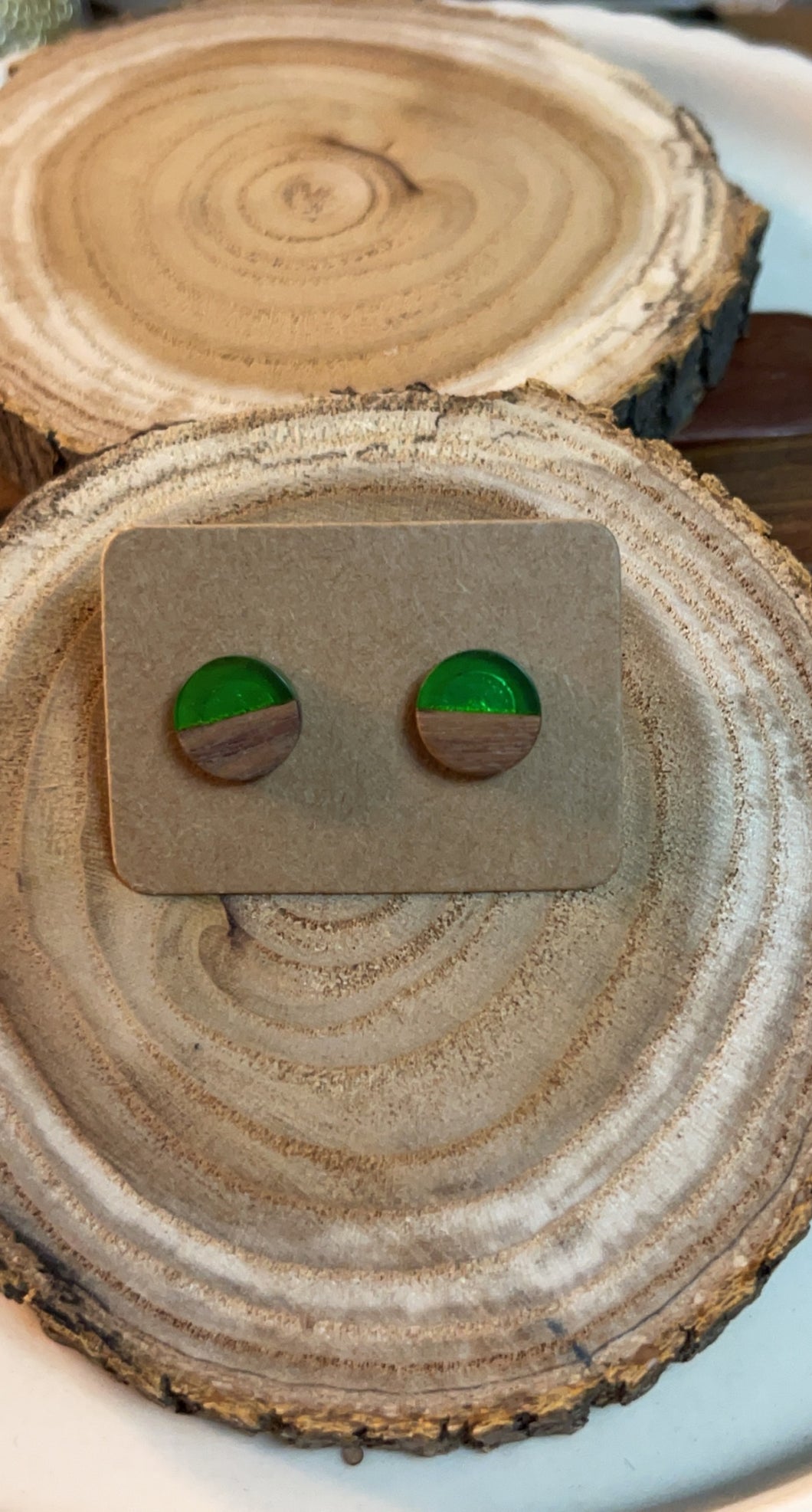 Green Resin Wood Studs*