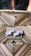 Load image into Gallery viewer, Light Pink Bow Studs

