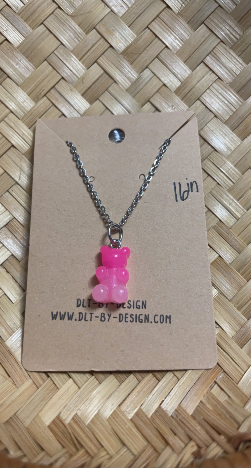 Pink Ombré Gummy Necklace *
