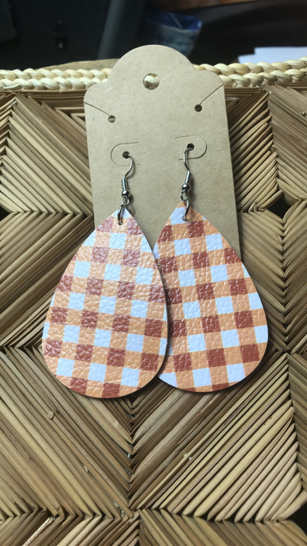 Holiday- Fall Orange Rust Earrings