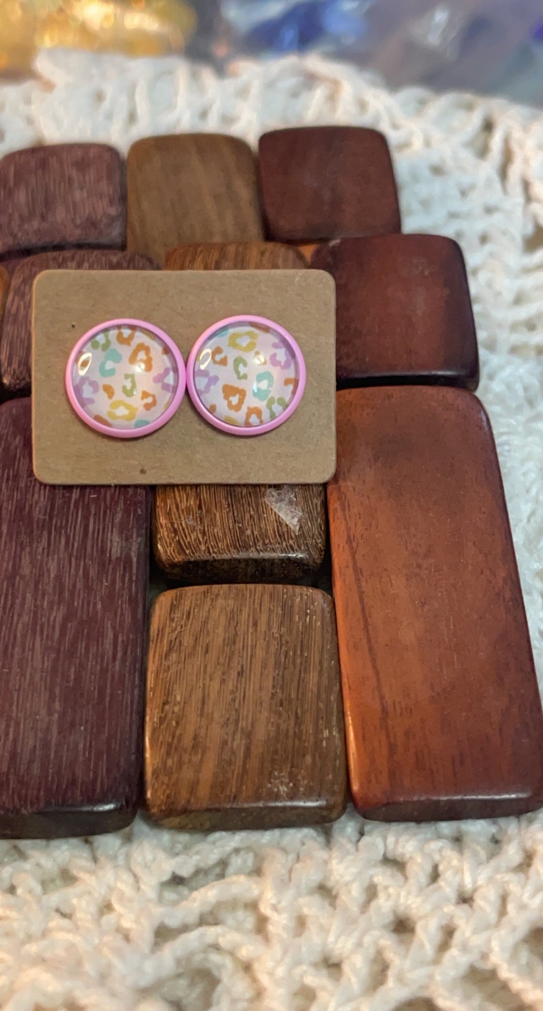 Spring Cheetah Print Studs*