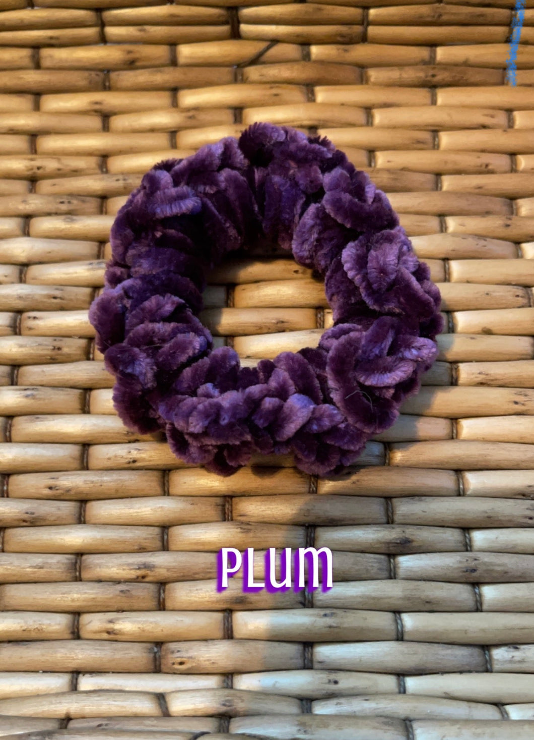 Velvet Plum Scrunchie*