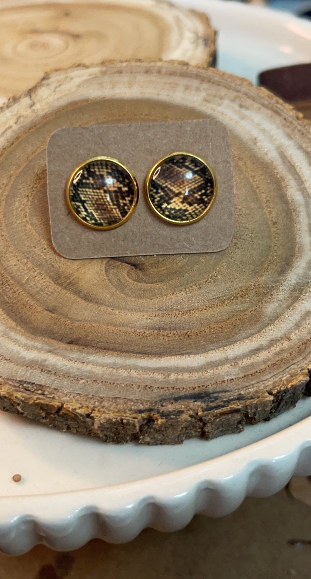 Snake Skin Studs*