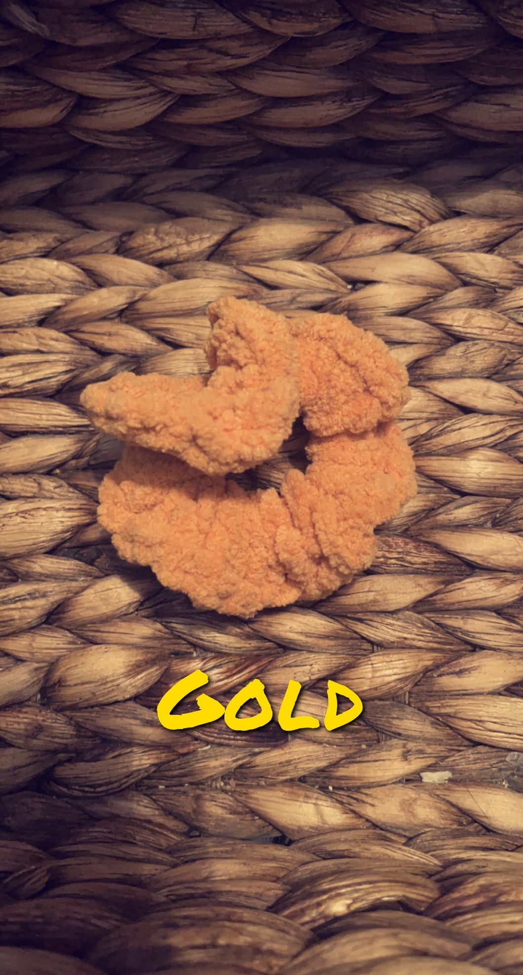 Gold scrunchie