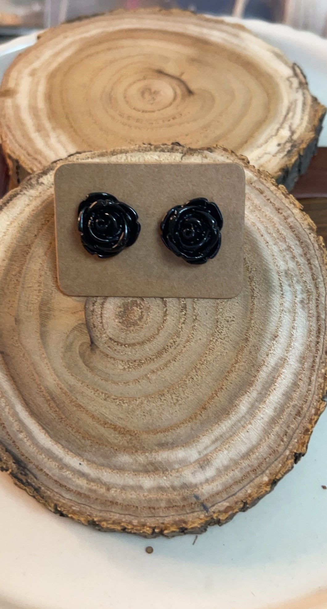Black Rose Studs*