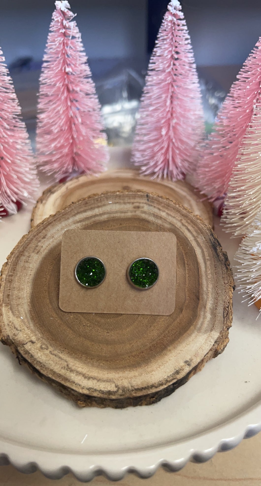 Juniper Green Studs*