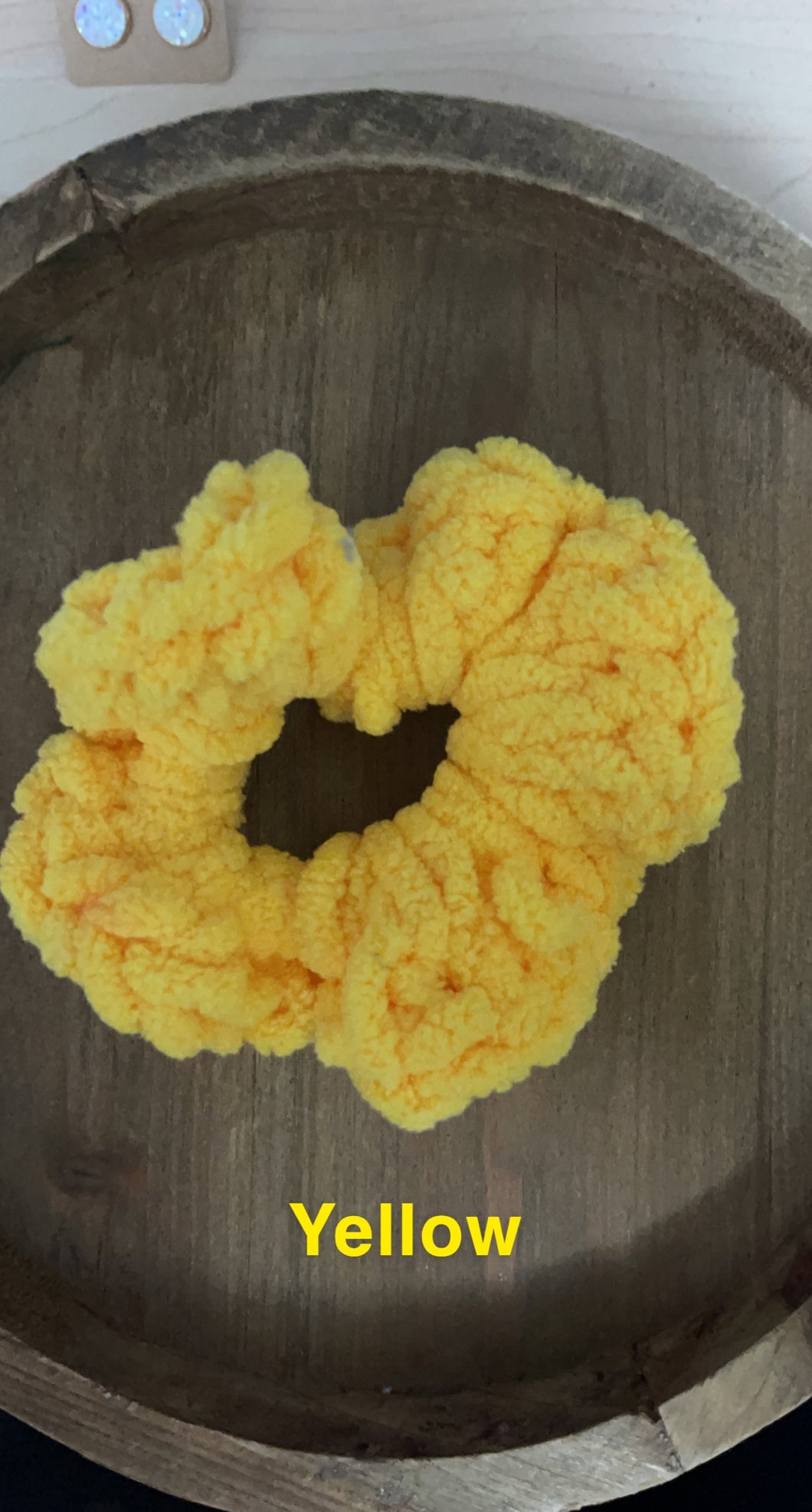 Yellow scrunchie