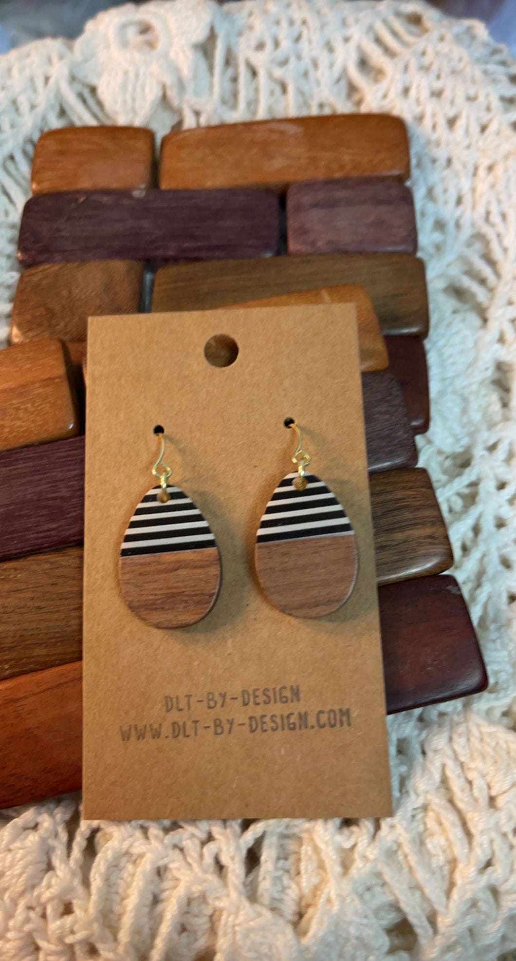 White Stripes Earrings*