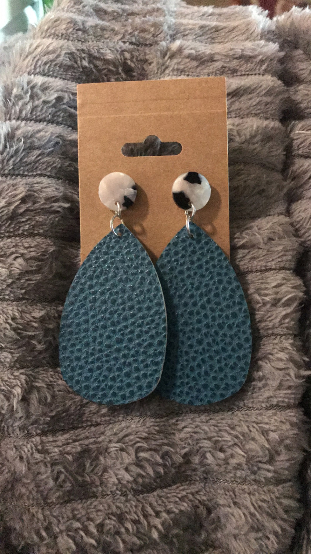Tortoise Shell Post Earrings
