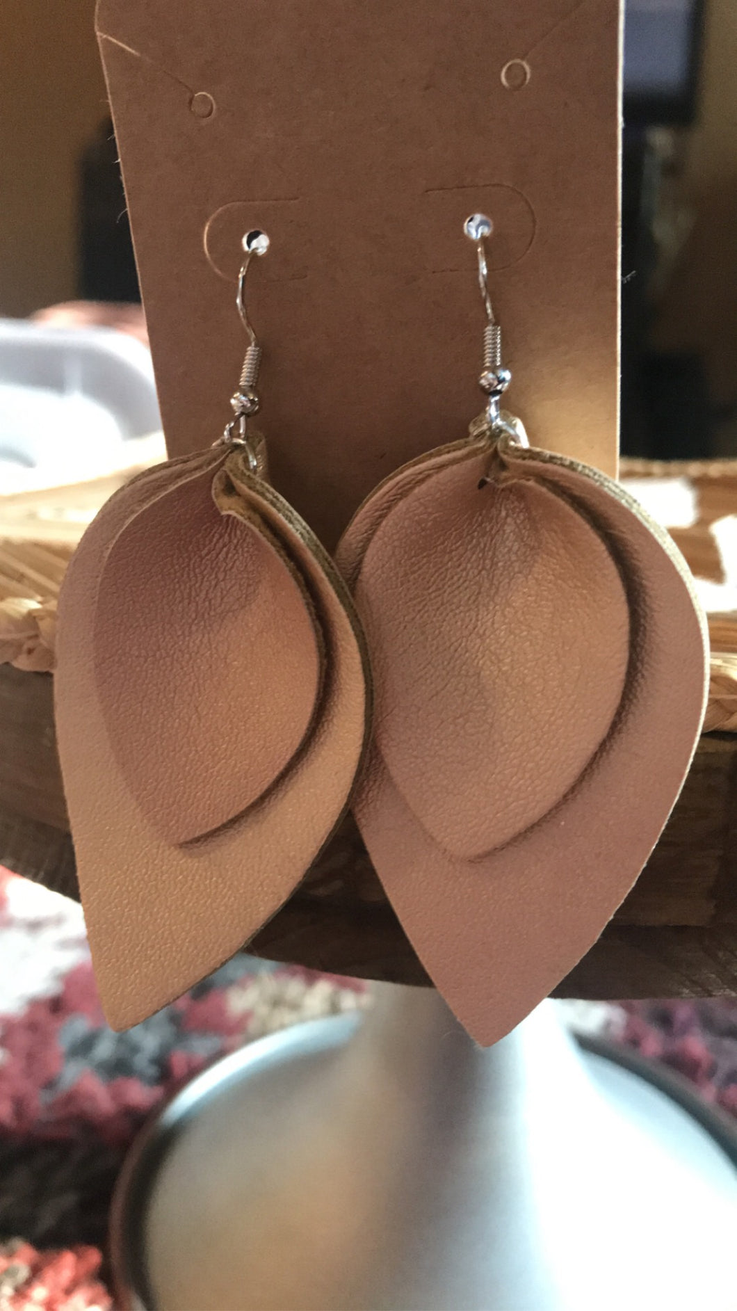 Gold Layered Leaf Earrings