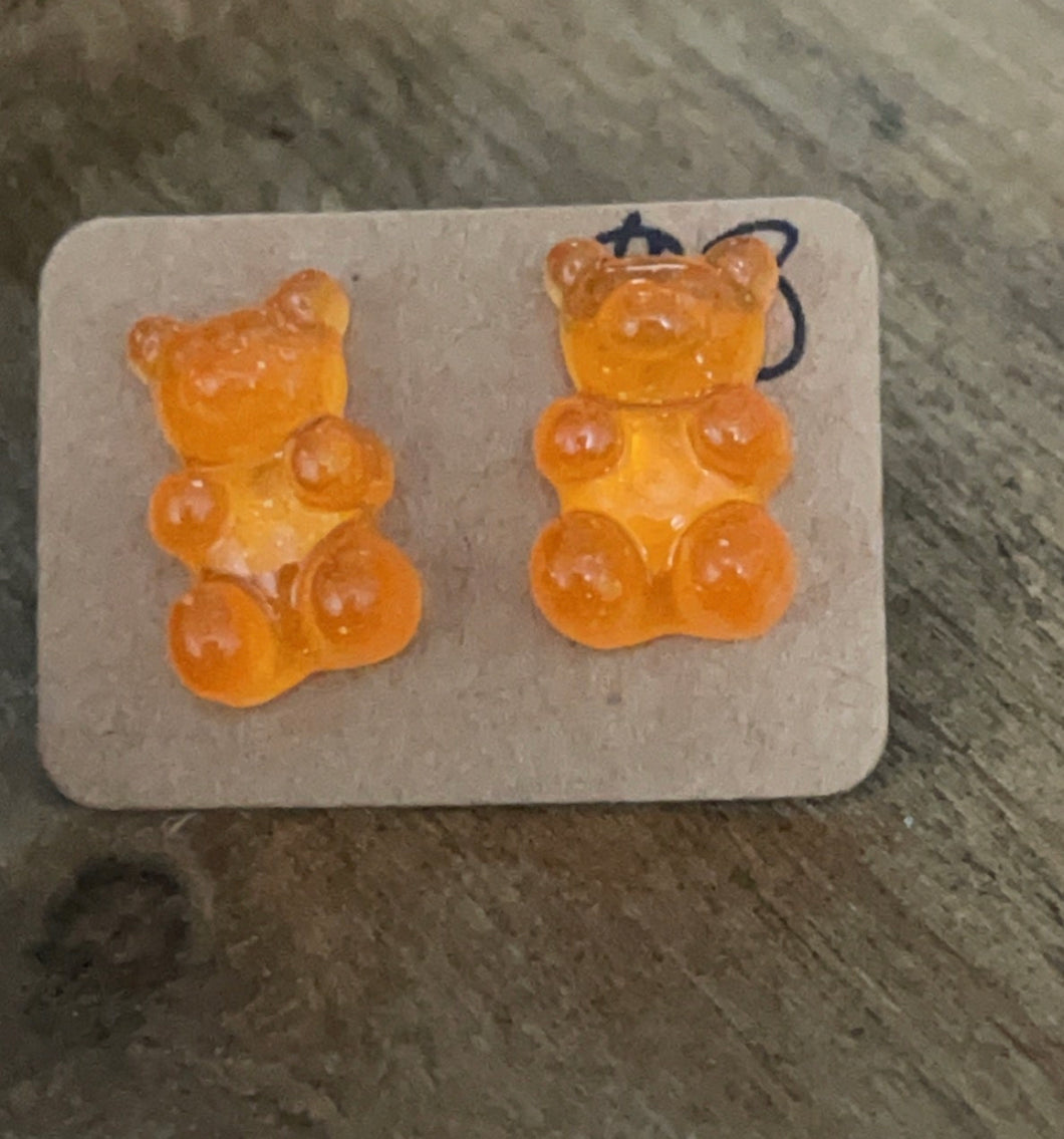Light Orange Gummy Bear Studs *