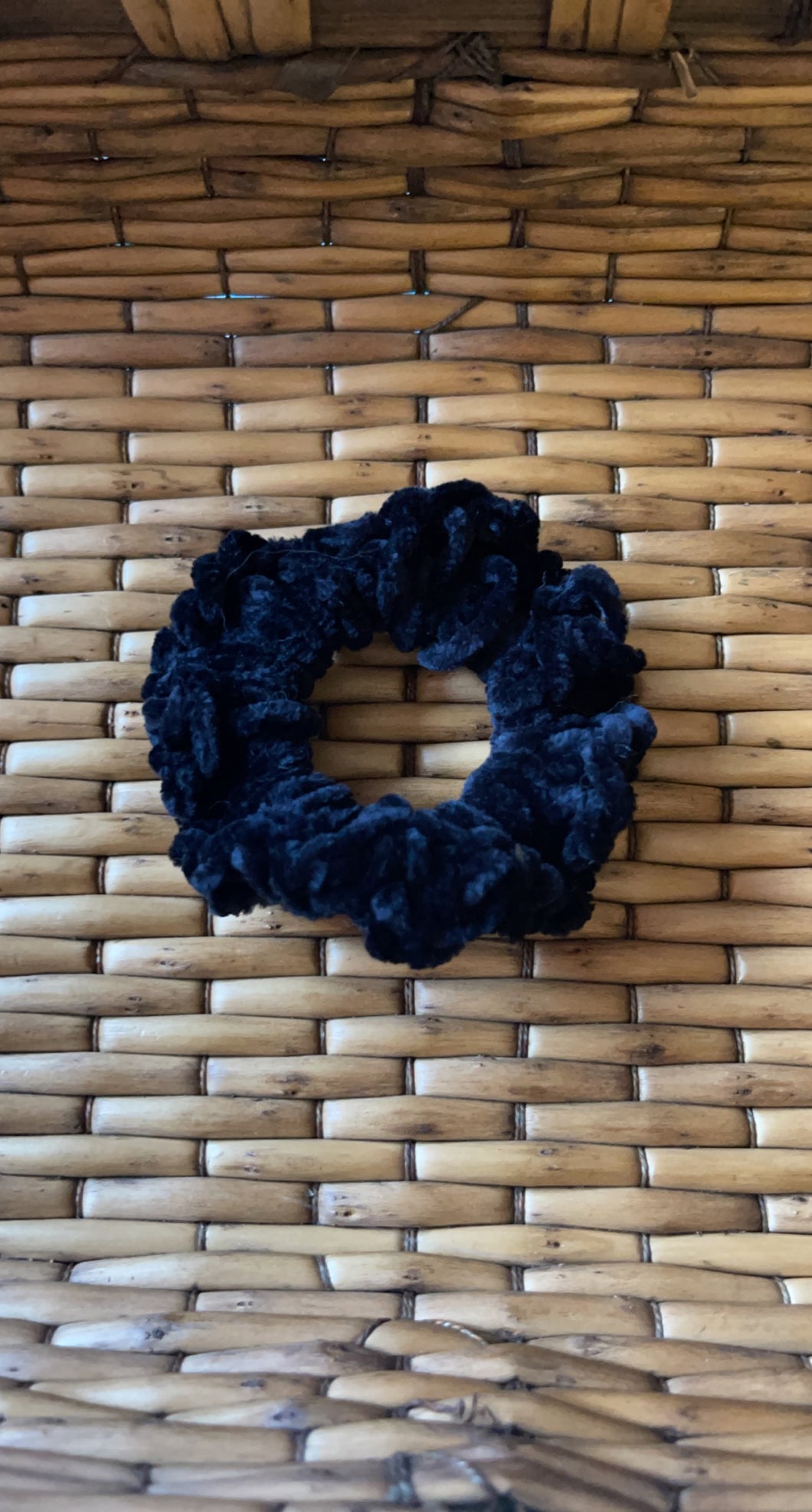 Velvet Black Scrunchie