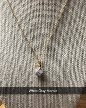 Load image into Gallery viewer, White Marble Necklace
