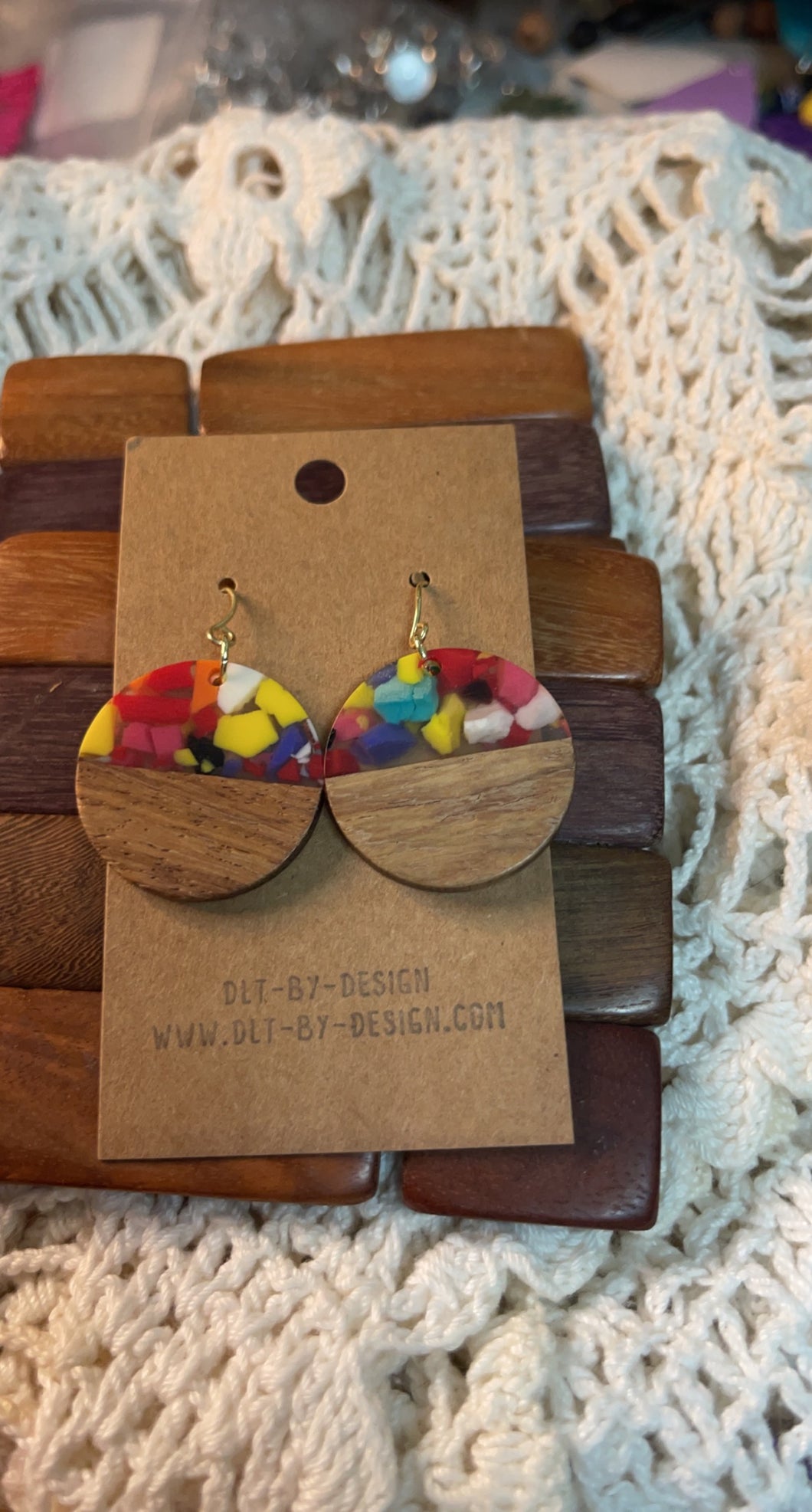 Confetti Resin Earrings*