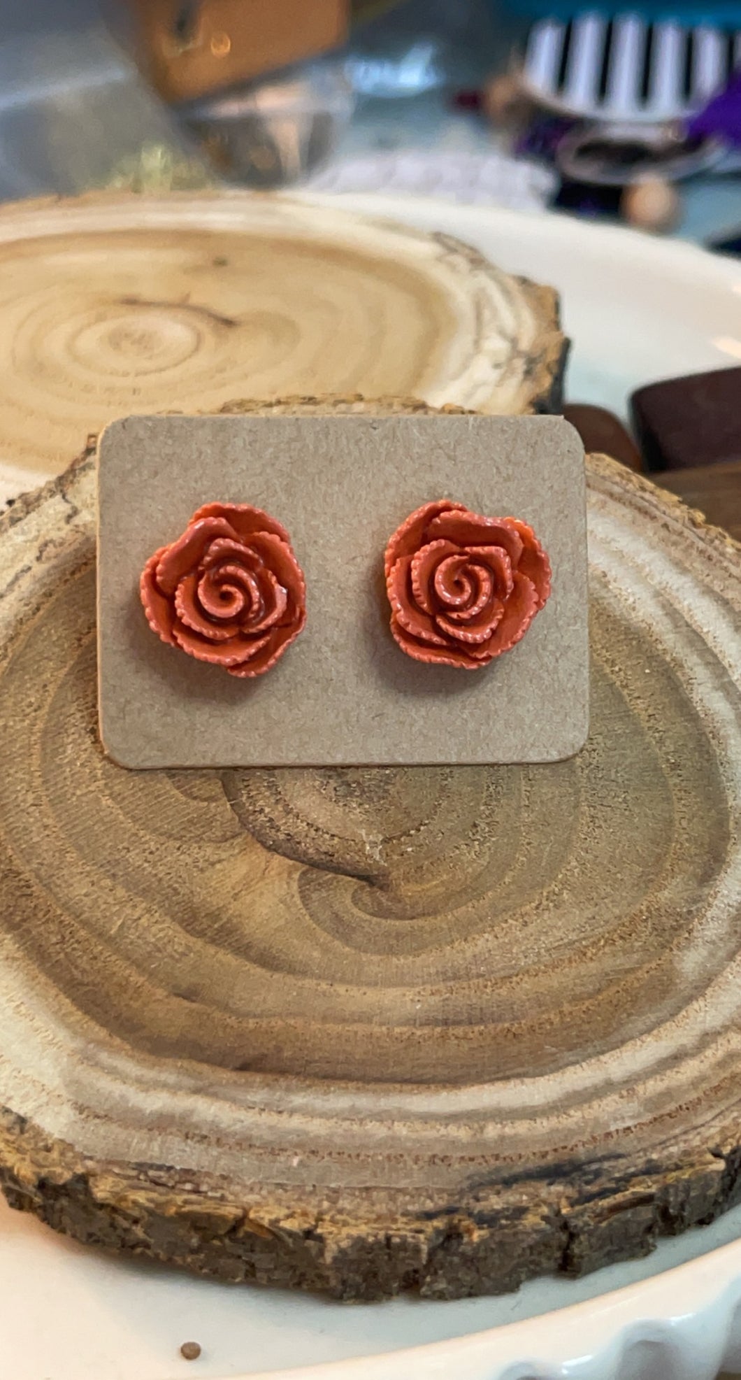 Rust Rose Studs*